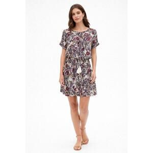 Banana Republic Dress S Floral + Kenneth Cole Cardigan Small Bundle